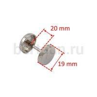 Ручкодержатель №37 штанга-гантелька д/сумок арт.7440 GFM 20 мм никель