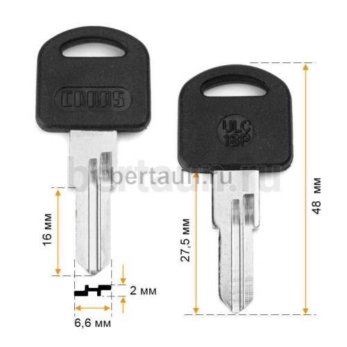 Заг.для ключ. ULC-1SP  CANAS  почт. англ № 662