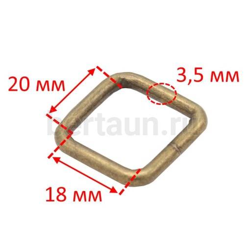 Рамка №105 щель квадрат LT 20*18*3.5 антик 10 шт/упак 