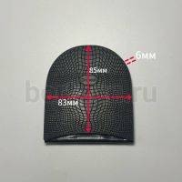 Набойка №20159 DUMOUT черепашка женская черный 85*83*6 мм нешкуренный