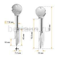 Заг.для ключ. KR-4X (XKT-5) (крест)  CANAS Турция  № 658