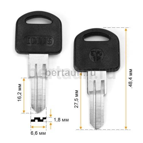 Заг.для ключ. EVG-1P  CANAS  почт. англ № 663
