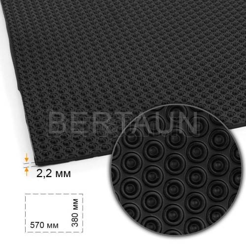 Лист профилактика №112  BISSELL 324 СПОРТ 380*570*2,2 мм черный BLACK (2)
