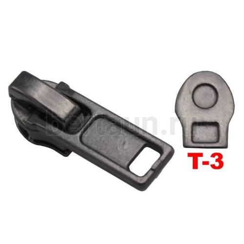 Замок-бегунок №149 спираль Т3 GM 30021 темн. никель