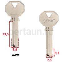 Заг.для ключ. СЕНАТ-1 левый (вертикалка 2 паза) №276 (выводится из ассортимента)