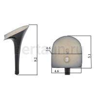 Каблуки № 109 LY 3379 черный лаковый.(высота 8 см)