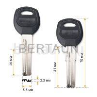 Заг.для ключ. BAODEAN 2 пазы  26 мм (Н-261)  №608