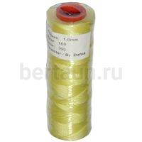 Нитки вощеные№116d1мм 100м.для ручной прошивки св.ЖЕЛТЫЙ 990 DAFNA