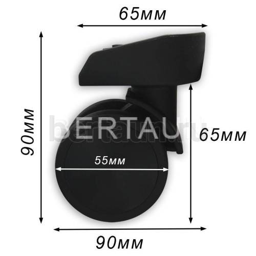 Колесо №101 д/чемодана  360 ( 2шт/комп.)
