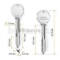 Заг.для ключ. KR-3X (XKT-2) (крест)  CANAS Турция  № 655