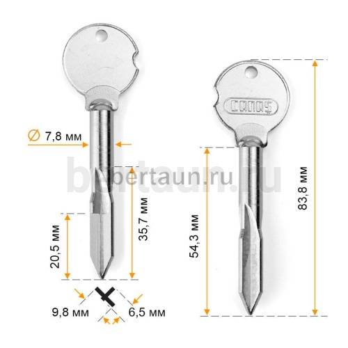 Заг.для ключ. KR-3X (XKT-2) (крест)  CANAS Турция  № 655