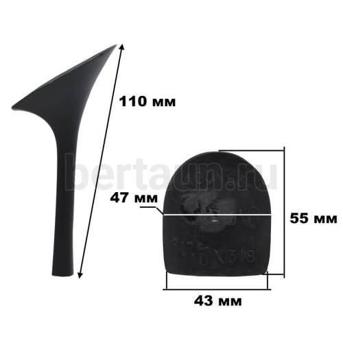 Каблуки № 166 RIE_RA 100/630 (110/318) (р.9-0) 11см черный