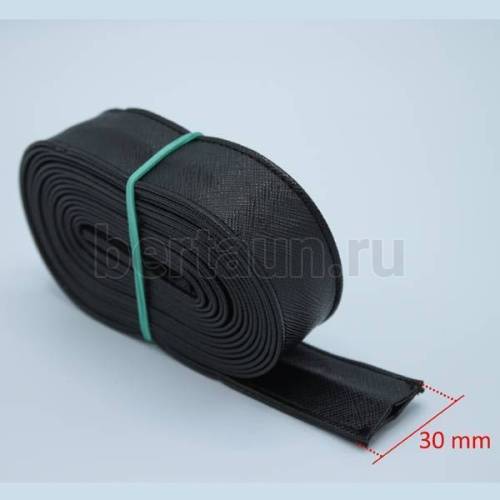 Ручки сумочные ПЛОСКИЕ № 78 3см*2м черный НОВИНКА сетка