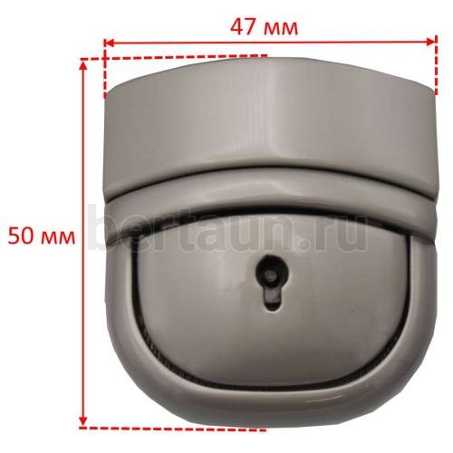 Замок портфельный №192 С637 BERT мат. никель