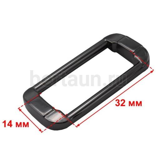 Рамка № 41 сумочная ХВ -С0069 (#4271) 14*32мм темный никель ЛТ