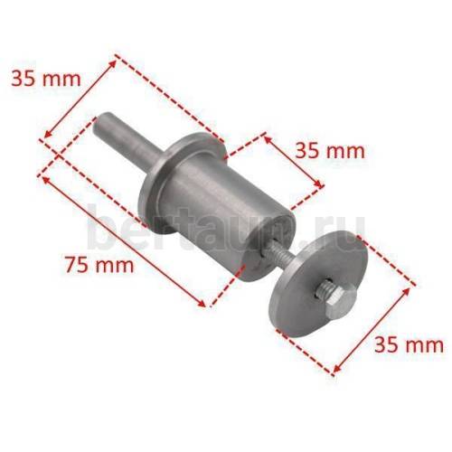 Инстр. №201 Насадка для установки полировочных щеток, посадка d 25 мм