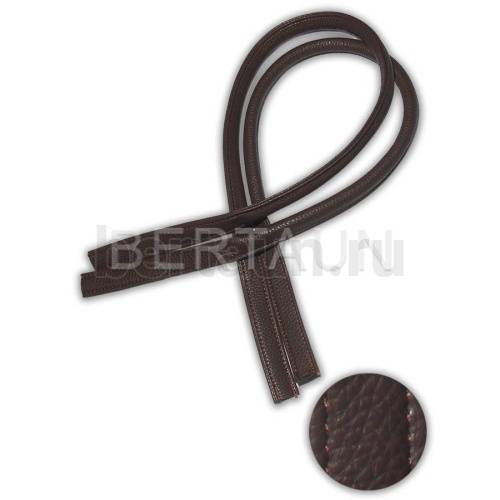 Ручки сумочные 75 см крепл.УЗКОЕ № 95 полиурет. темно-корич. рефлен.