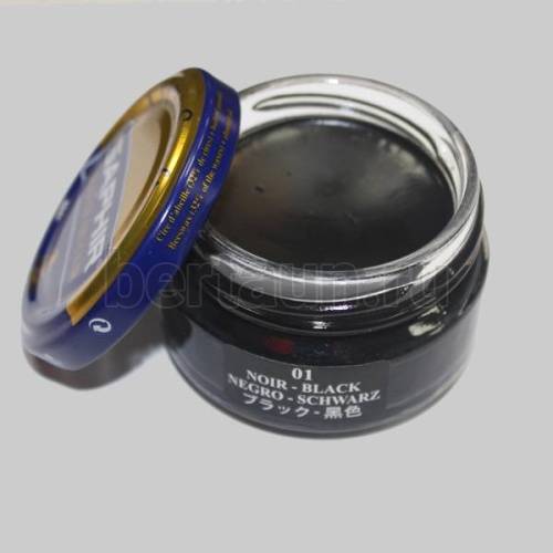 Сапфир №147   Крем банка 0032 СТЕКЛО-01  50 мл.черн