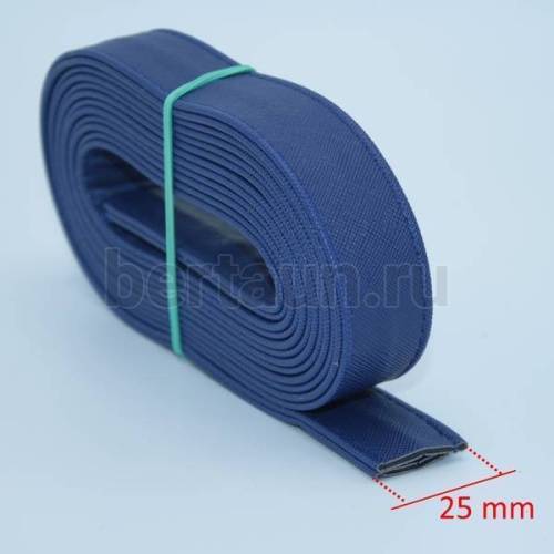 Ручки сумочные ПЛОСКИЕ № 62 2,5см*2м синий мат