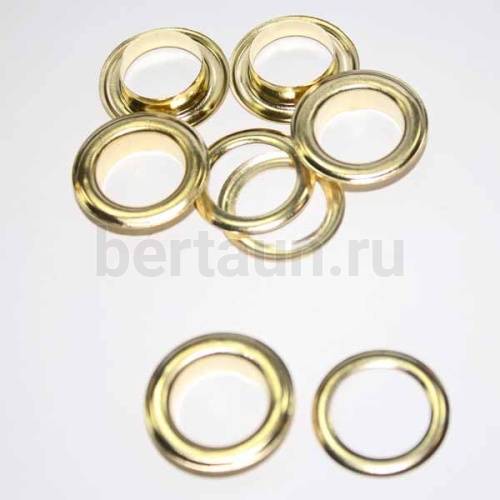 Блочка и  люверс  №35 D 17 мм  золото  (20 шт/уп) ТВ