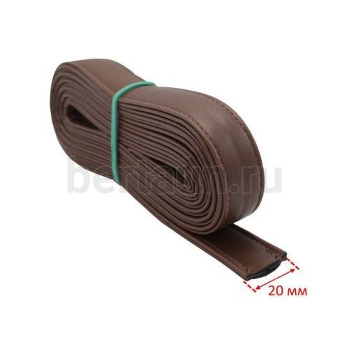 Ручки сумочные ПЛОСКИЕ №125 2см*2м св.кор.гладкий NEW