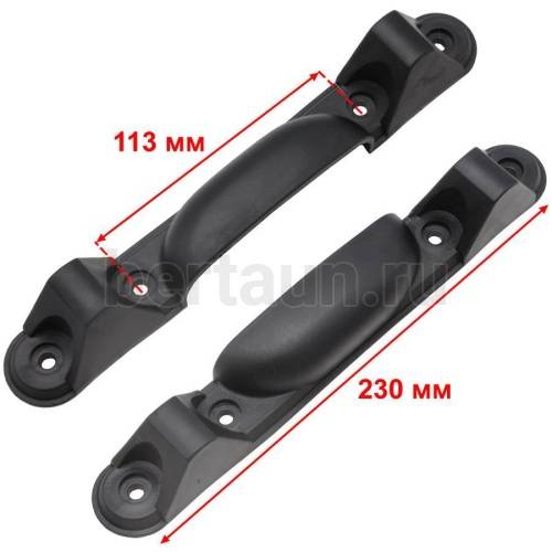 Ножка № 4  подставка д/чемод. черн.пластик ЛТ MF-D 547 K 23*3,2*3,2см