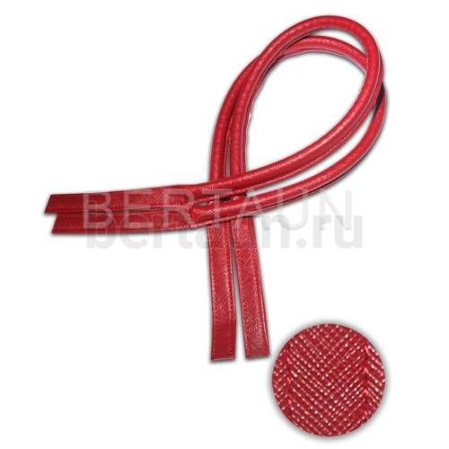 Ручки сумочные 75 см крепл.УЗКОЕ №134 полиурет. красный НОВИНКА