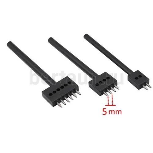 Пробойник № 56 Master Bert строчн. кругл. ЧЕРНЫЙ  1мм шаг 5мм (компл 3 шт:2,4,6)