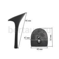 Каблуки №   7 LY 3094 черный лаковый (высота  9,5 см)