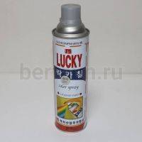 Краска №  8 аэрозоль "LUCKY" 400 мл № 321 серебристая