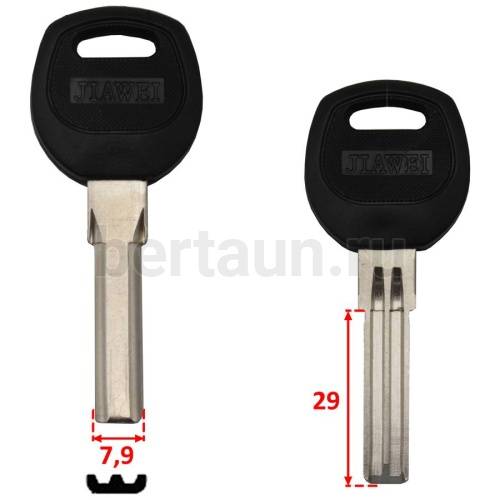 Заг.для ключ. SAN-2P (MASL1-jma) полукр.2п(8x29.5mm) пл. верт. № 56 