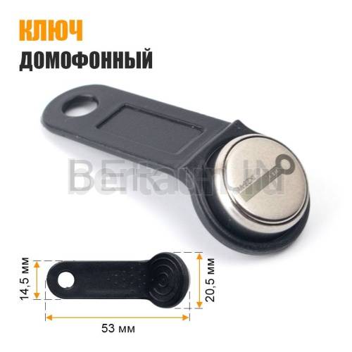 Домофонный ключ заготовка № 9  IK23-VI (TM08 vi-2, RW99)VIZIT/31753