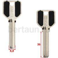 Заг.для ключ. GM 33  MCM-6D/MCM2( MSM нов38мм верт3 паза) ящ 284 (6706)№239