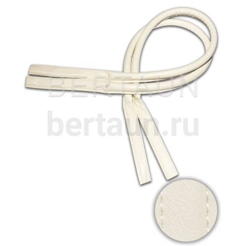 Ручки сумочные 75 см крепл.УЗКОЕ № 38 полиурет. св.беж. мат