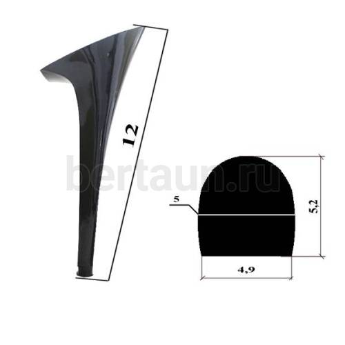 Каблуки № 121 LY 9104 черный  (высота 12 см)