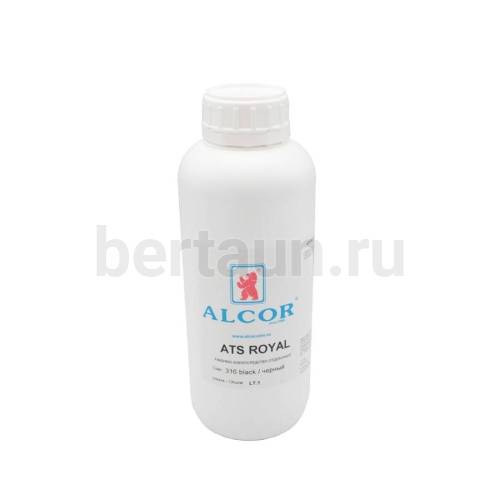 Химия № 22 ALCOR ATS ROYAL средство д/финишной отделки кожи 1л 316 черный