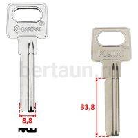 Заг.для ключ. KAIXI-1х2 паза(9,0*34мм) верт. № 65 