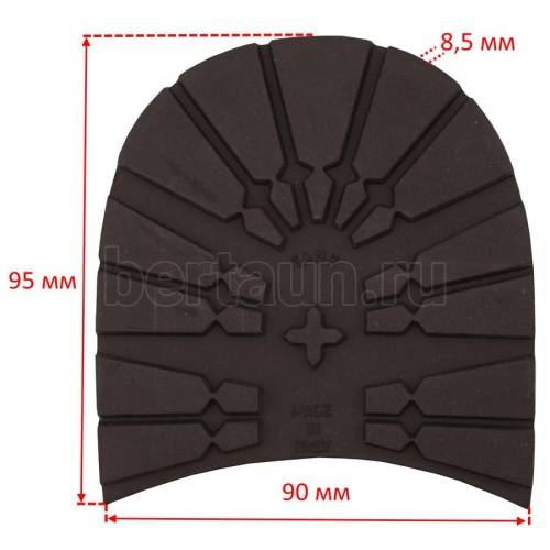 Набойка № 151 DUNLOP (ТАНК)  р. 45-46  8 мм коричневый 