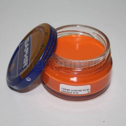 Сапфир №174   Крем банка 0032 СТЕКЛО-52   50 мл.(orange)