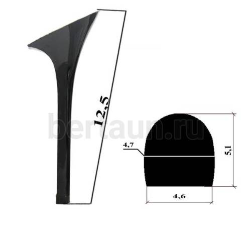 Каблуки № 118 LY 9167 черный лаковый (высота 11 см)