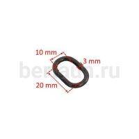 Рамка № 52 щель овальная LT 20*10 т.никель 10 шт/упак 