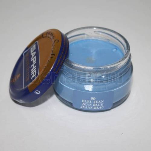 Сапфир №175   Крем банка 0032 СТЕКЛО-90   50 мл.(bleu jean)