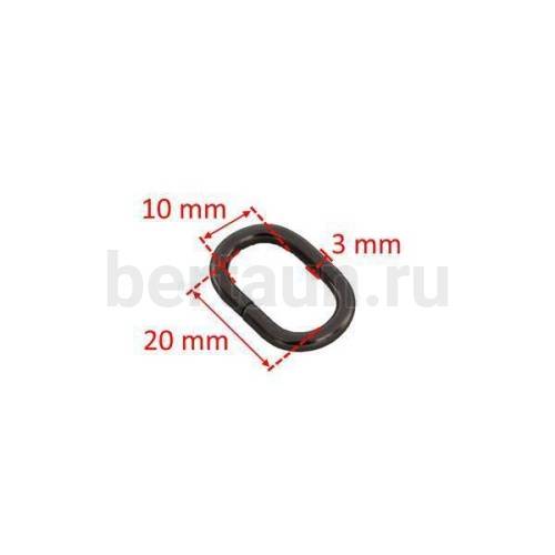 Рамка № 52 щель овальная LT 20*10 т.никель 10 шт/упак 