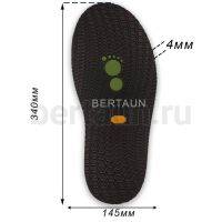 Подошва № 65 BISSELL 111  4.0мм черный (black 2) "зеленая лапка"