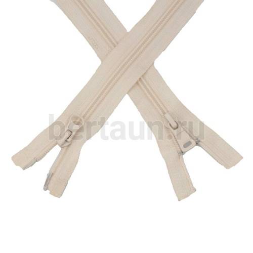 МОЛНИЯ №231 курточная 2 замка спираль Т7 ПРИБАЛТИКА 120 см молочный