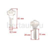 Заг.для ключ. KWI2D_KT2_TTL2_A1176ST Kwikset E-159 (Китай № 466 