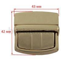 Замок портфельный №152 С072-9 BERT без замка золото