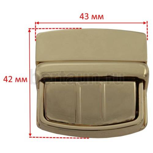 Замок портфельный №152 С072-9 BERT без замка золото