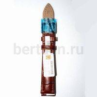 Ремешки для часов № 36  КОЖА HIGHTONE #272 (16мм рыжий)