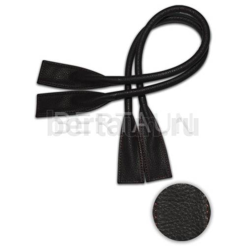 Ручки сумочные готовые 65см № 97 полиурет. темно-корич. рефл.